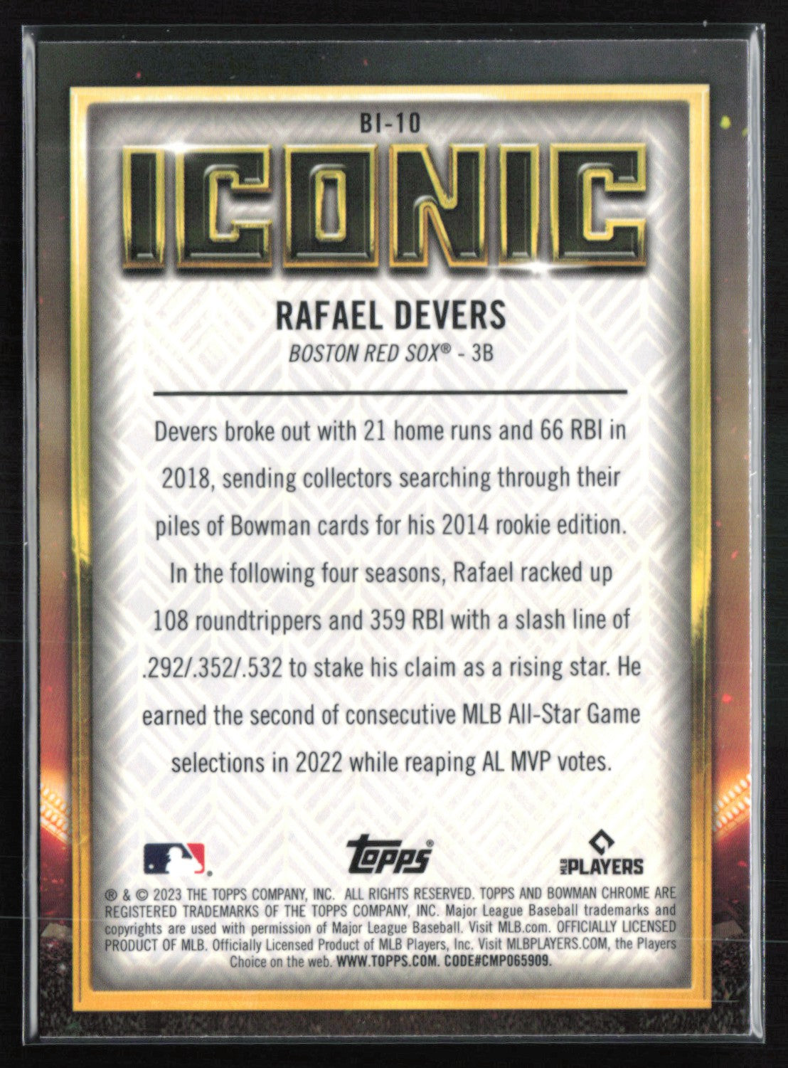 Rafael Devers Iconic