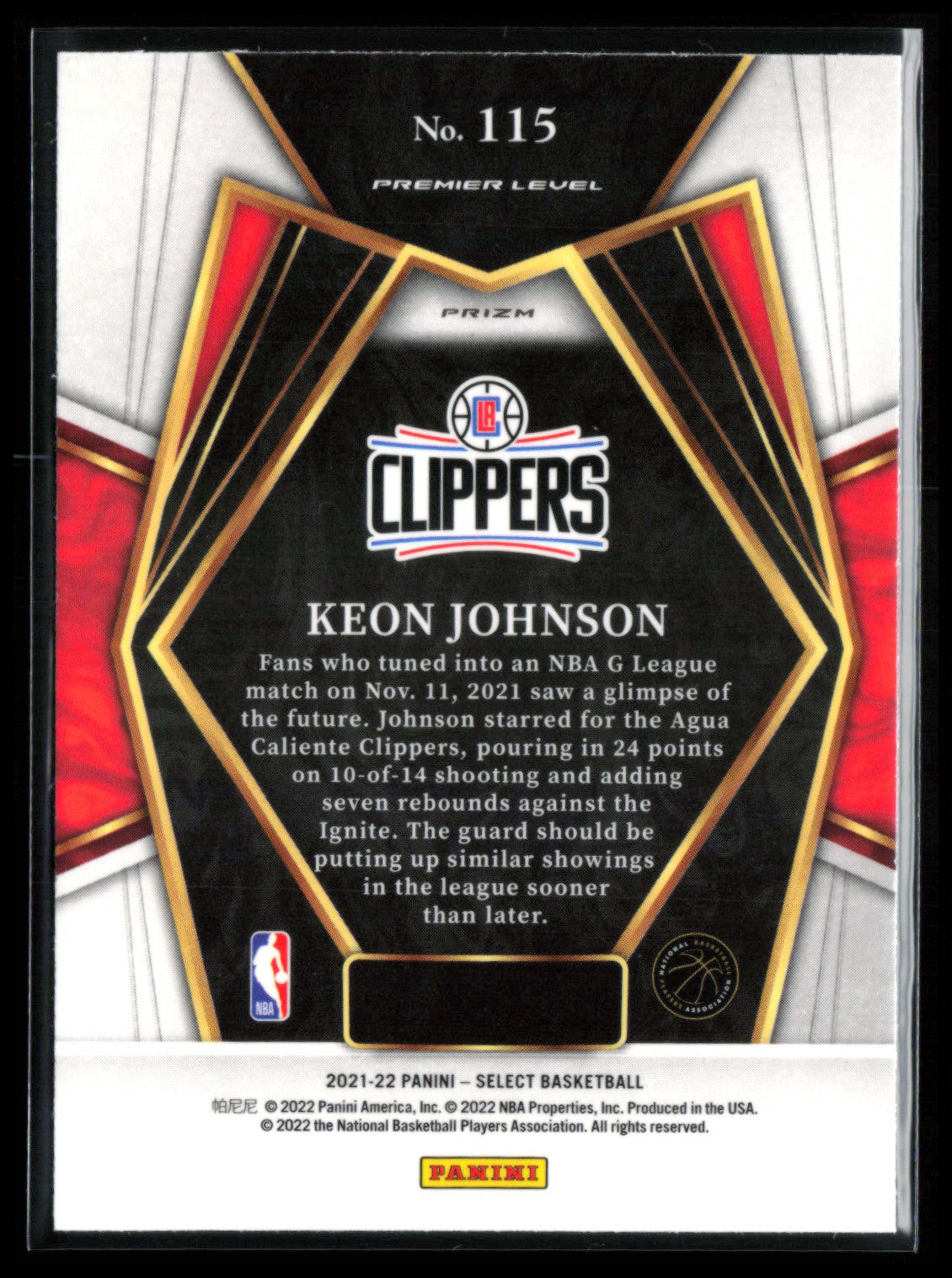 Keon Johnson RC Blue Shimmer