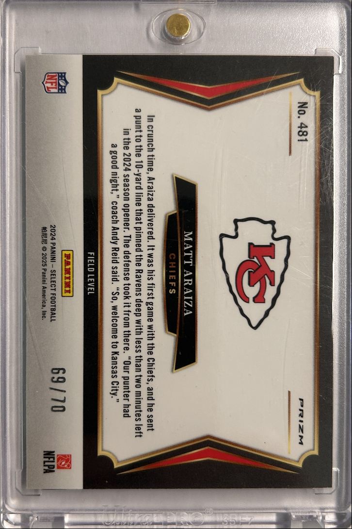 Matt Araiza Dragonscale /70 Field Level 2024 Select