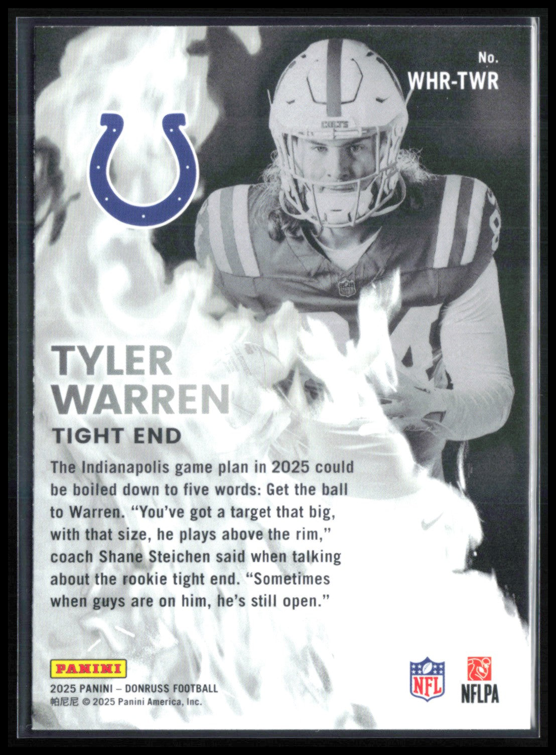 Tyler Warren RC White-Hot Rookeis