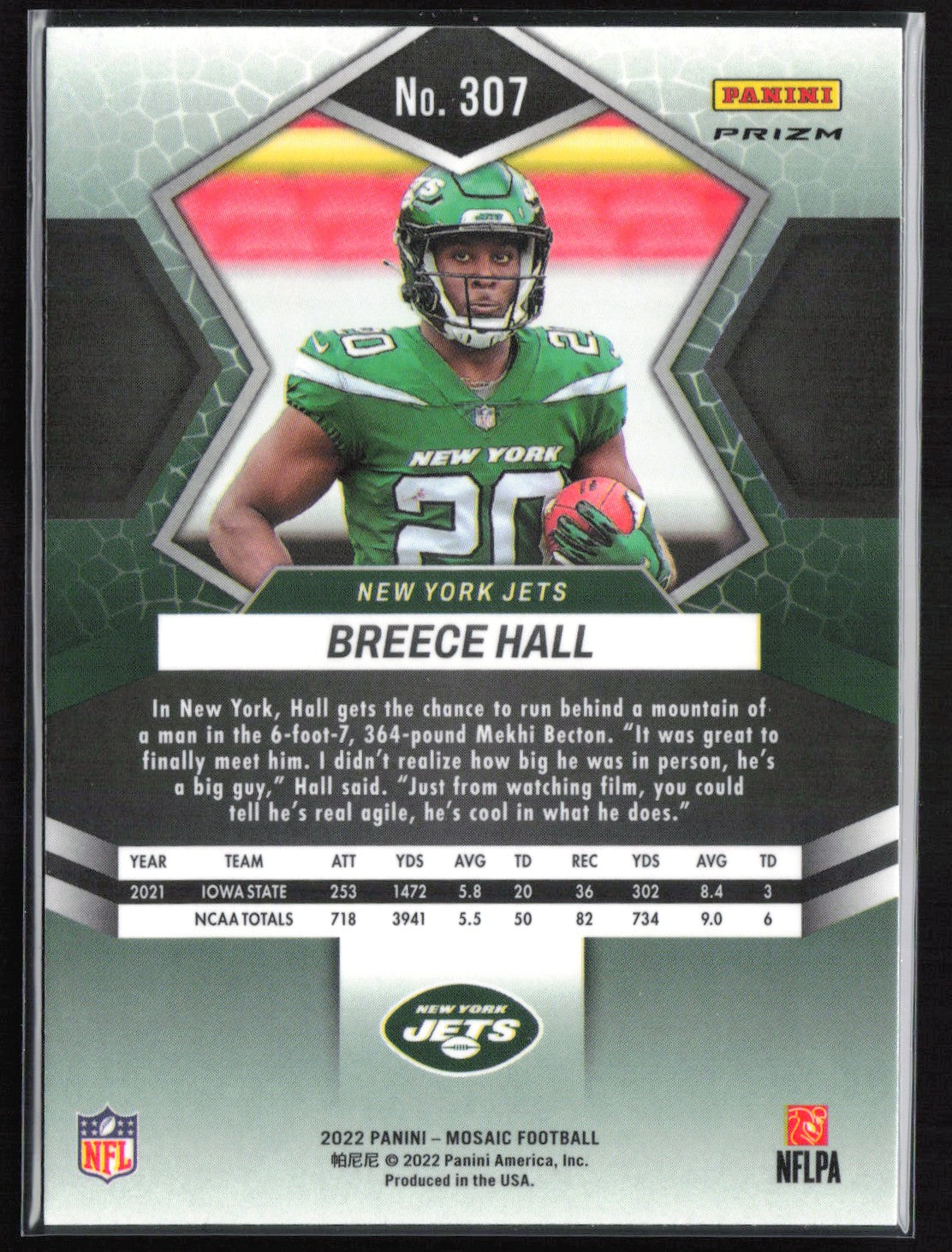 Breece Hall RC Orange Mosaic
