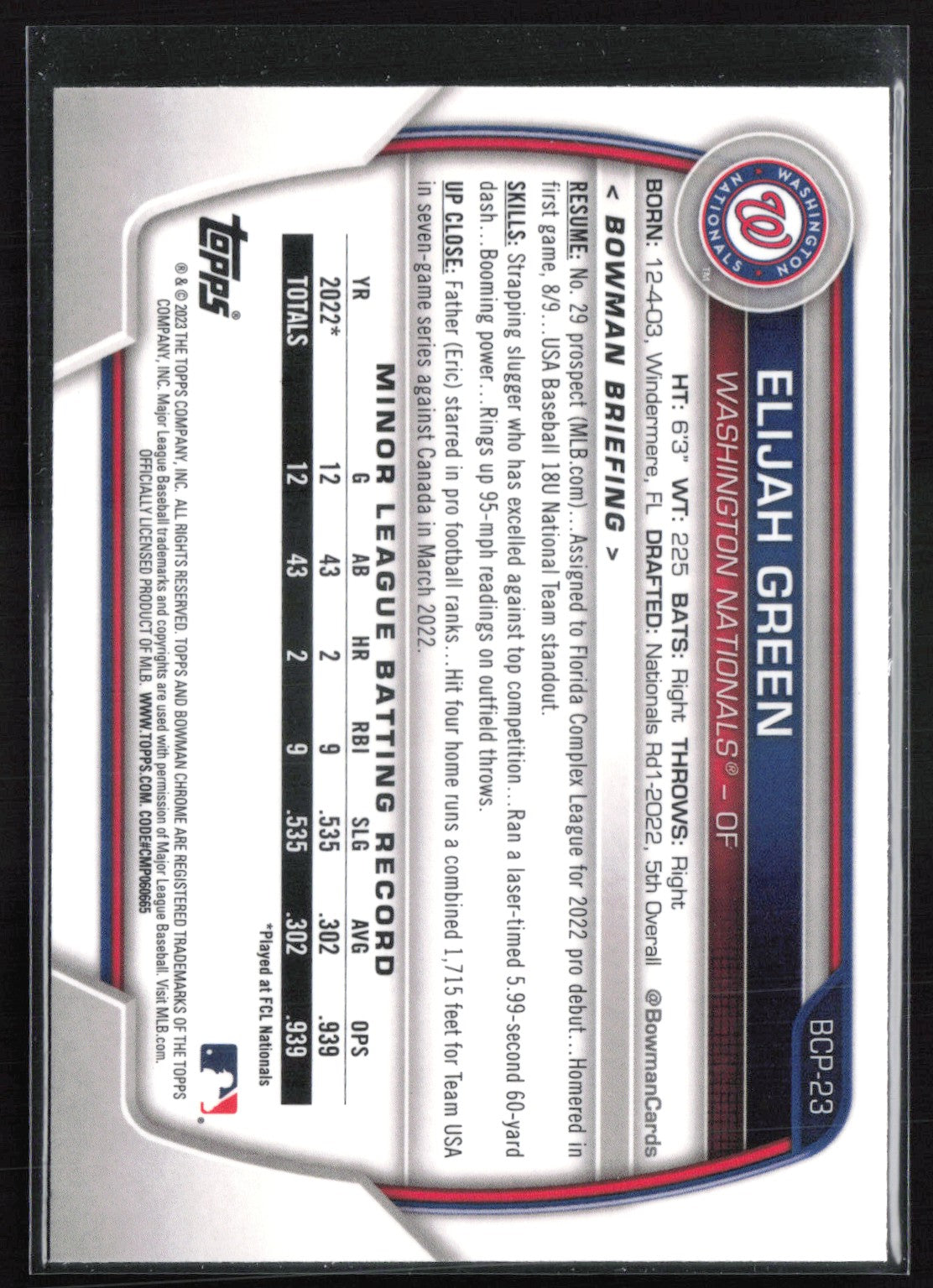Elijah Green Prospect