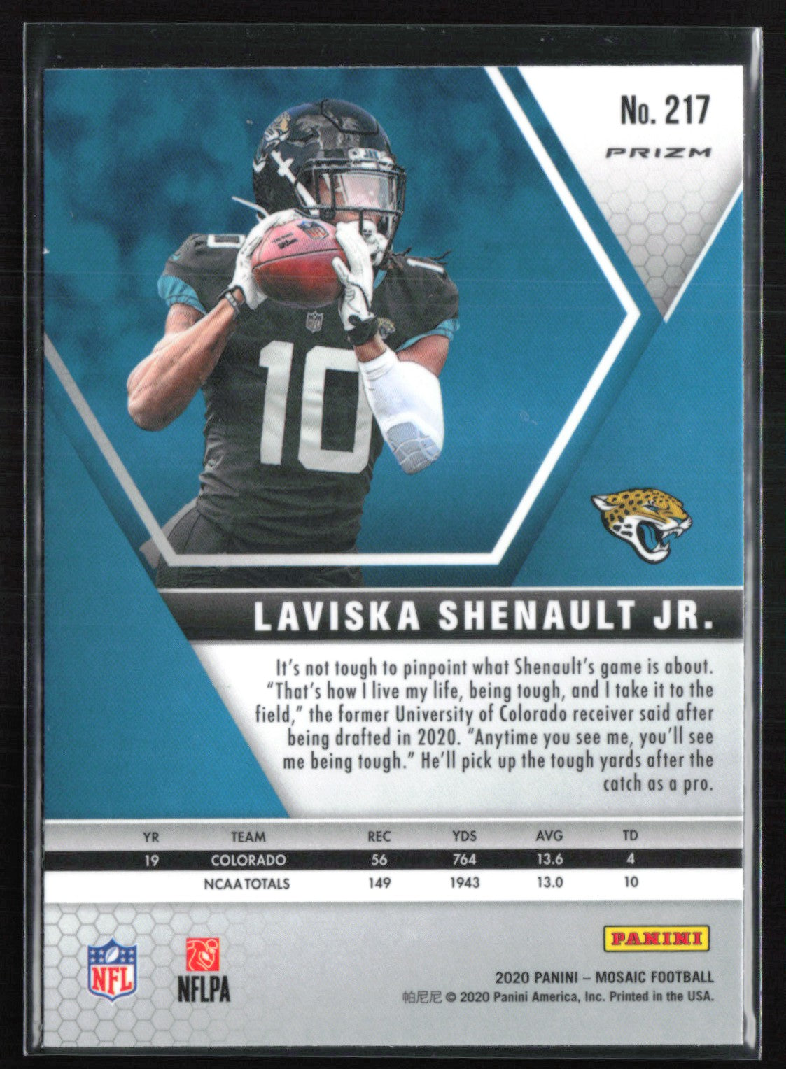 Laviska Shenault Jr. RC Green Mosaic