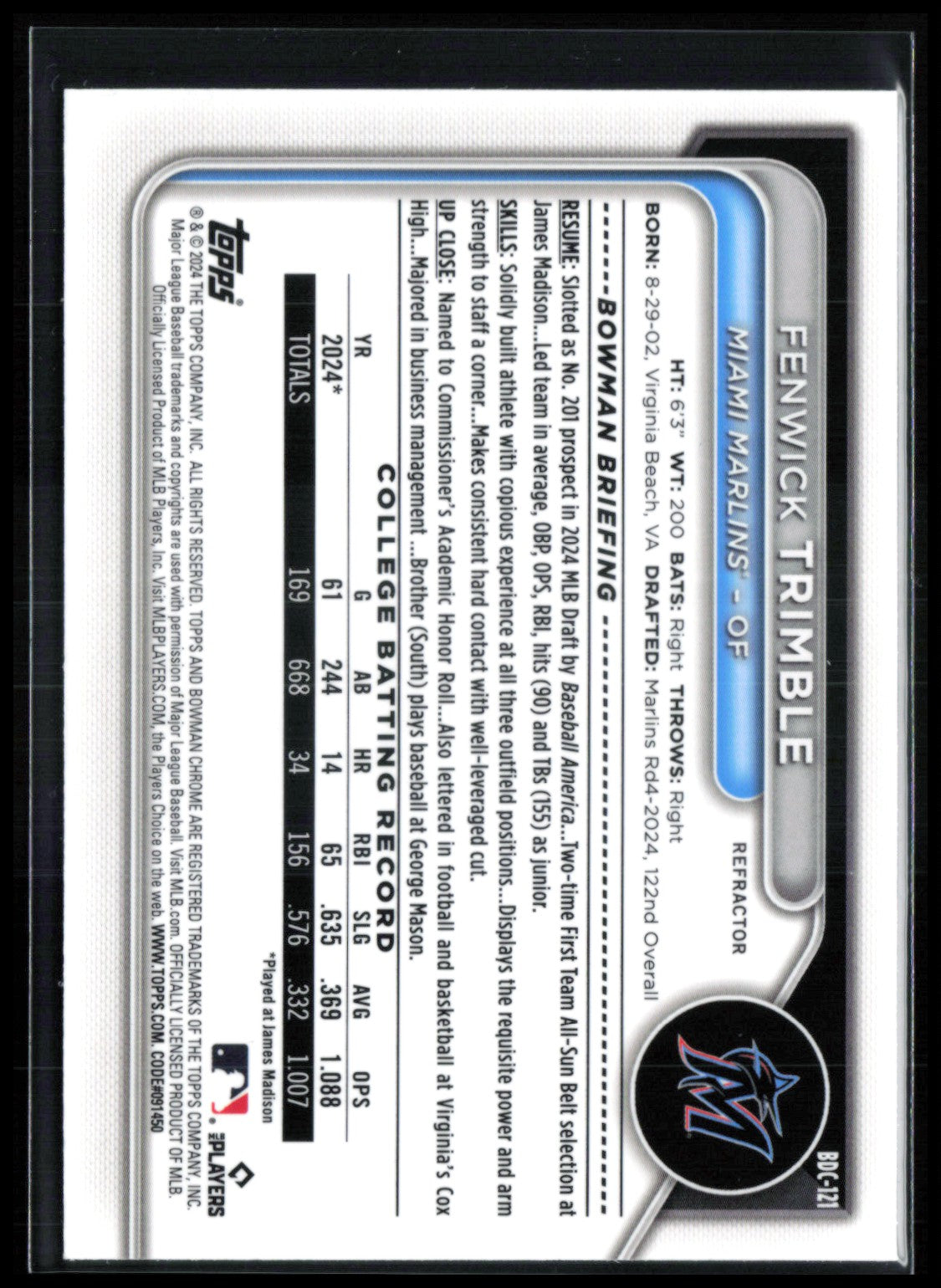 Fenwick Trimble 1st Bowman Refractor
