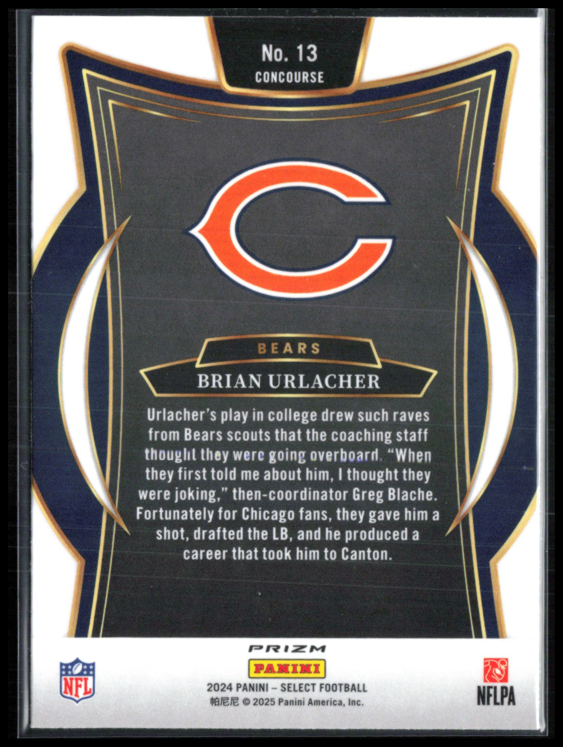 Brian Urlacher Black Red Shock