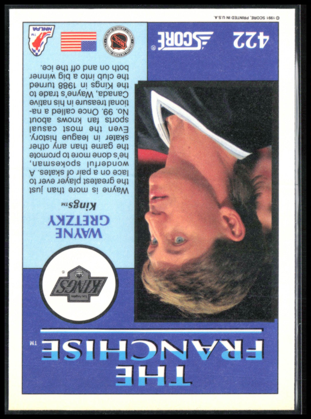 Wayne Gretzky 1991 Score