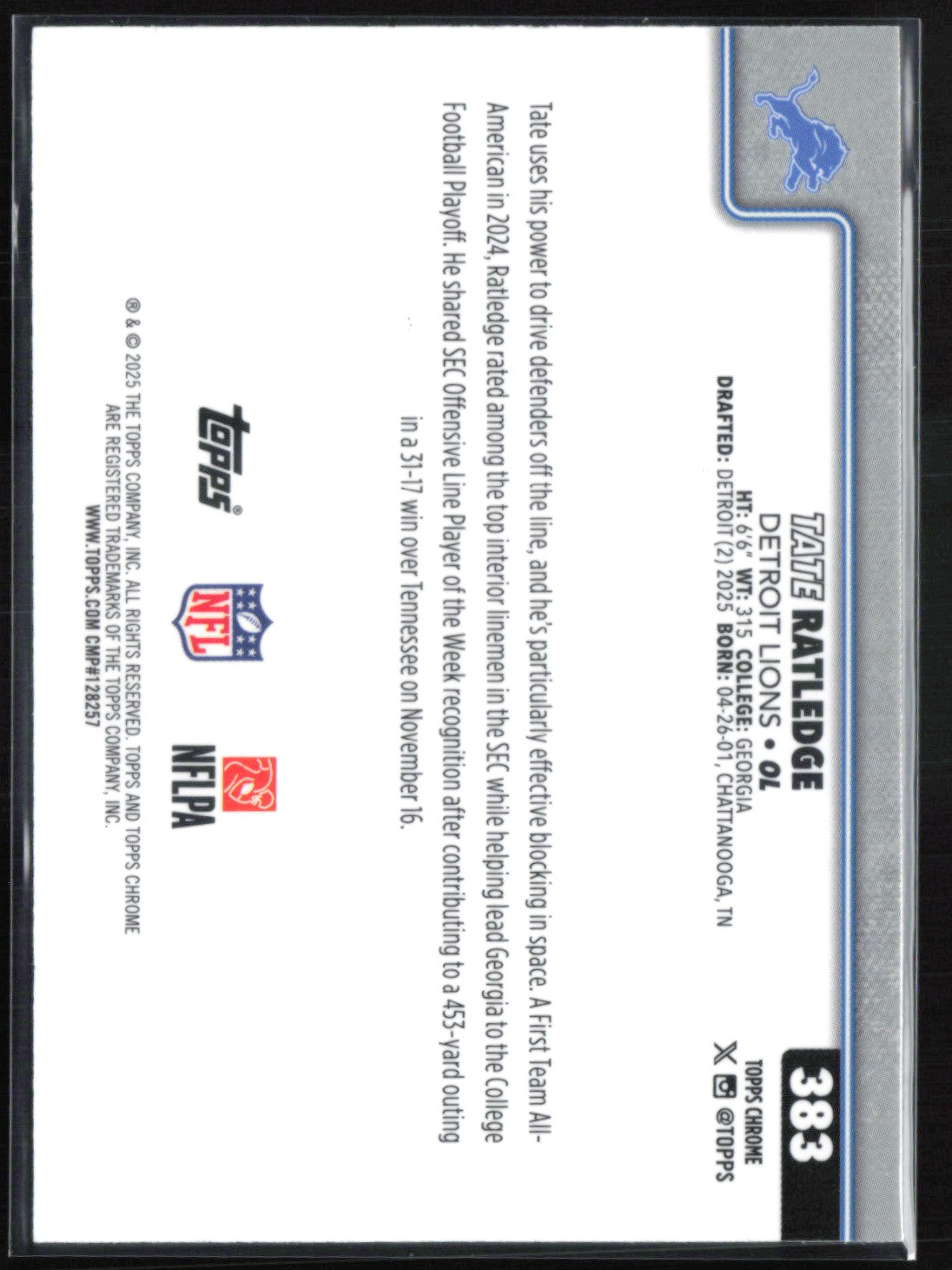 Tate Ratledge RC Green Lava /99