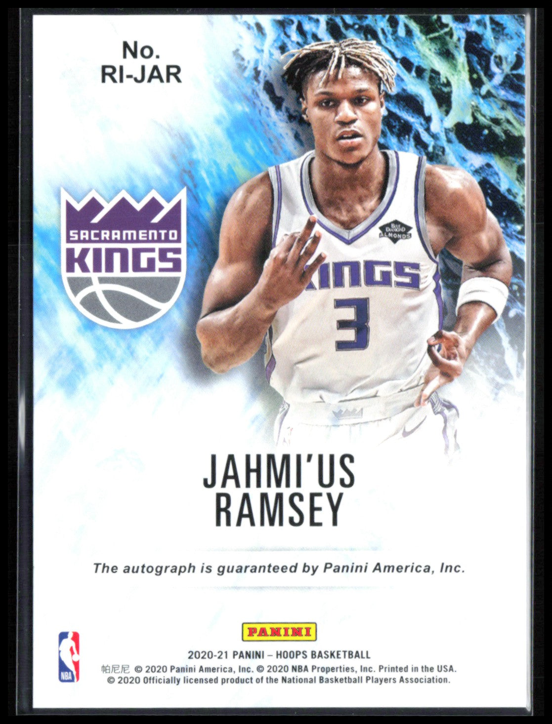 Jahmi'us Ramsey RC Auto Rookie Ink