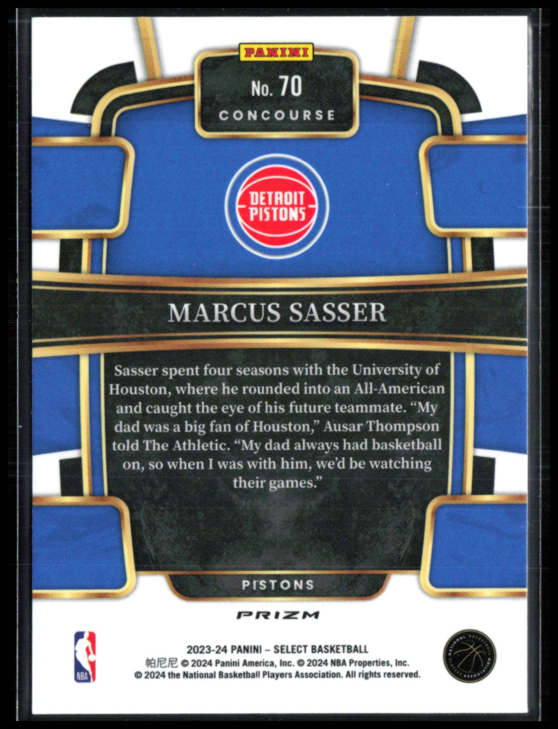 Marcus Sasser RC Silver