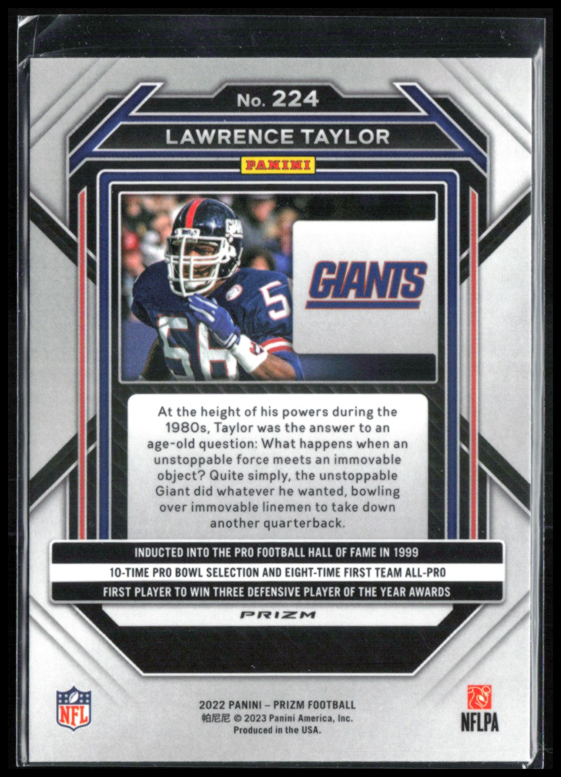 Lawrence Taylor Green Prizm
