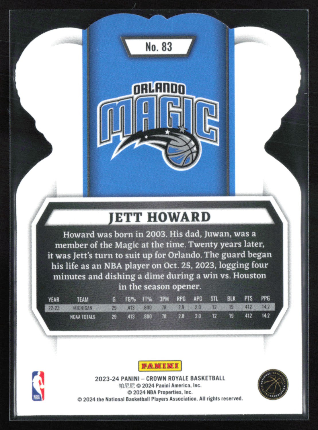 Jett Howard RC Cracked ice Die-Cut