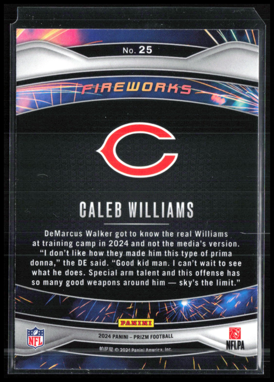 Caleb Williams RC Fireworks