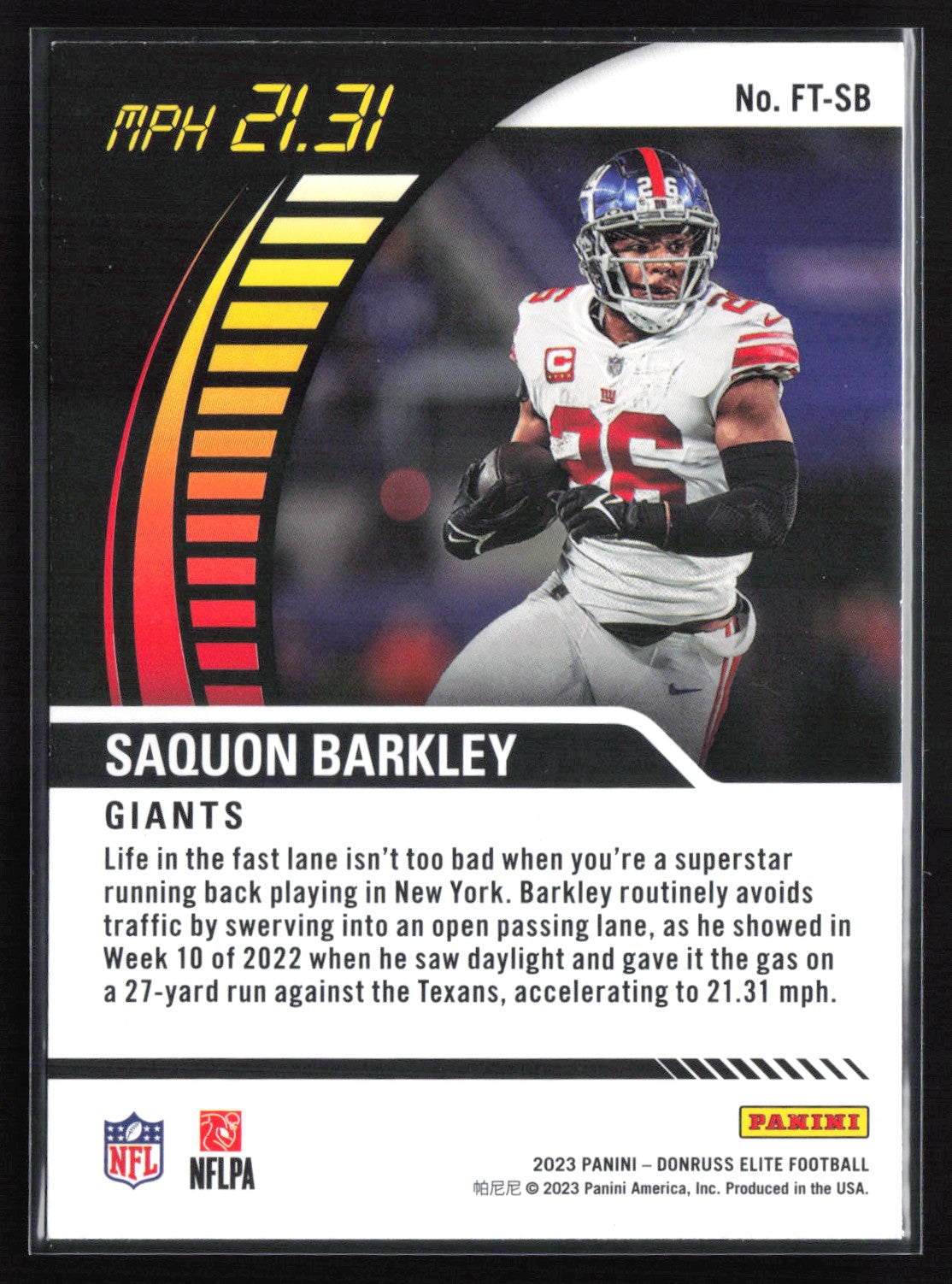 Saquon Barkley Full Throttle