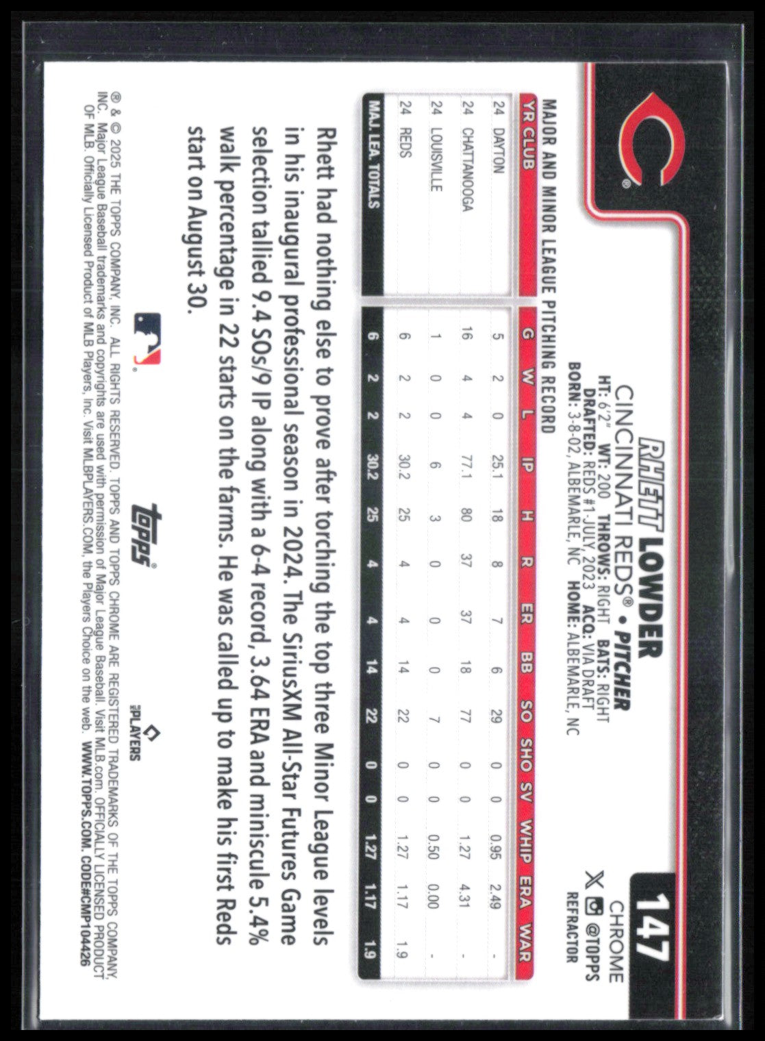 Rhett Lowder RC Refractor