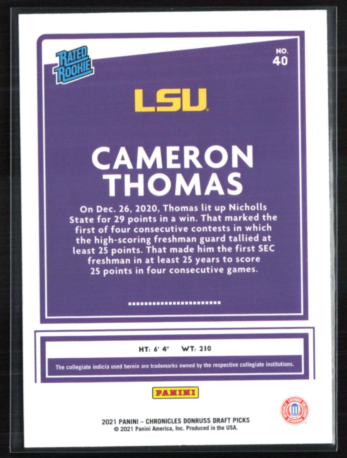 Cameron Thomas RC