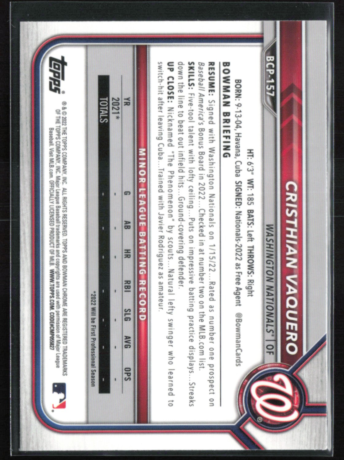 Cristhian Vaquero1st Bowman