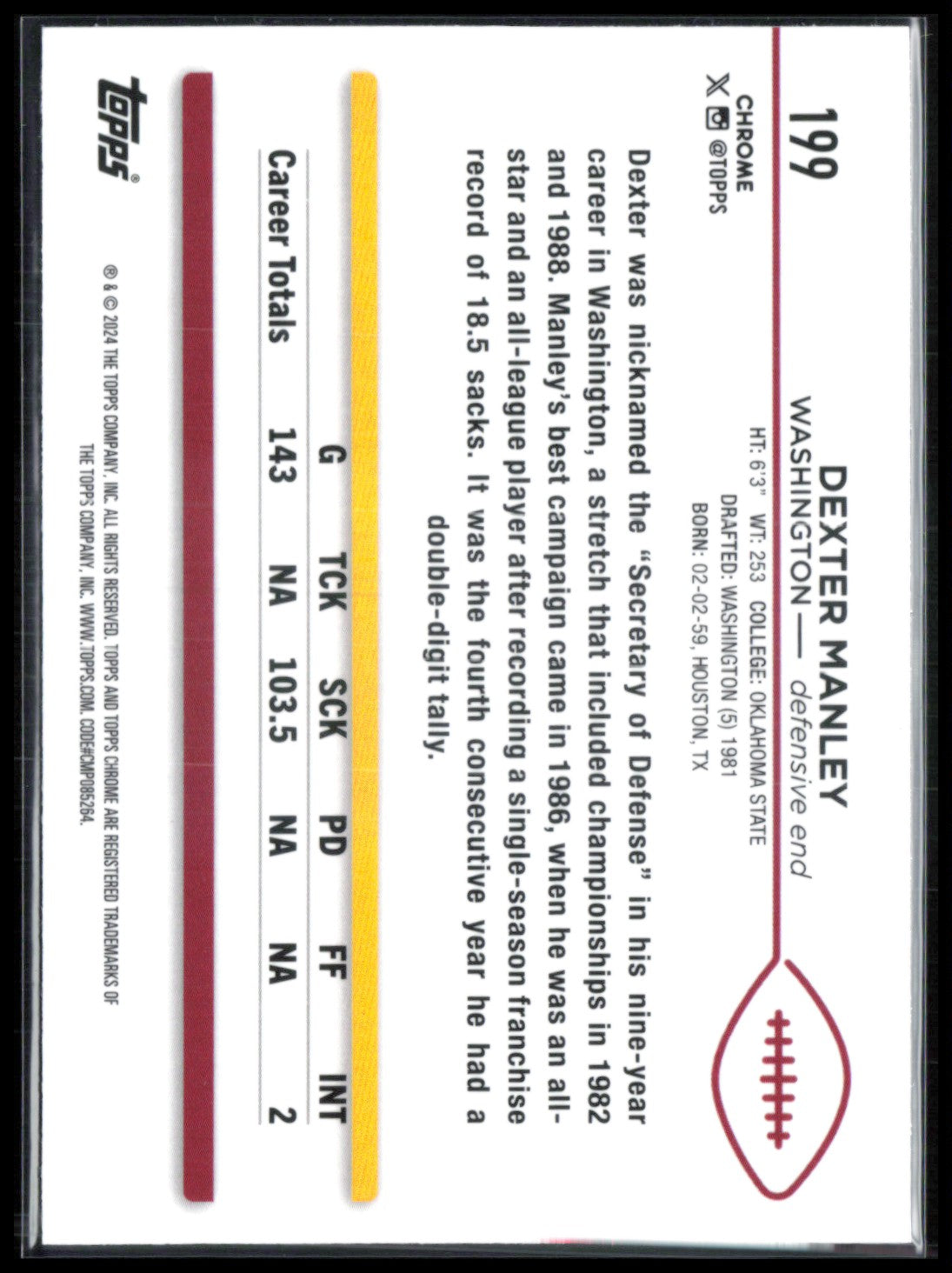 Dexter Manley Purple /275