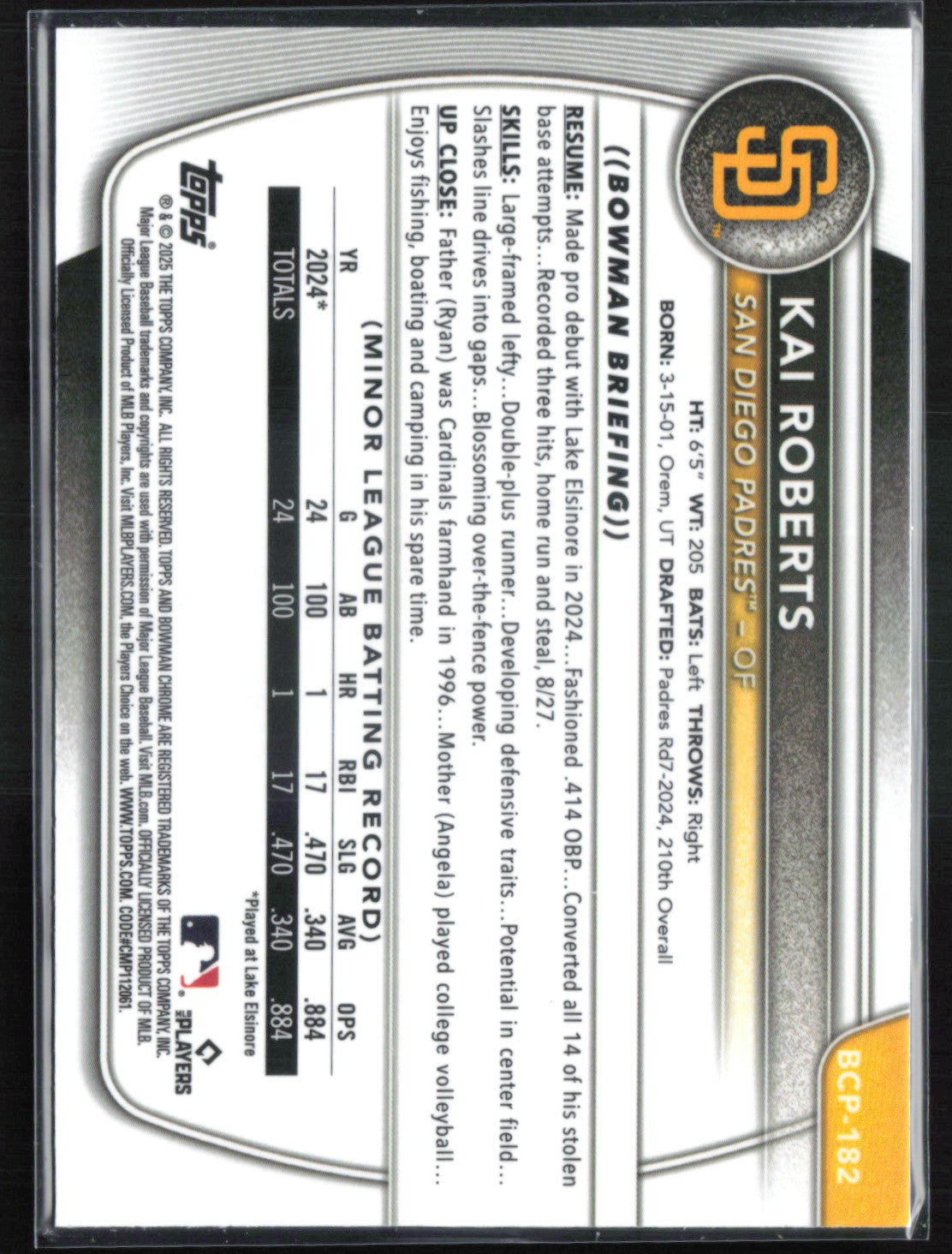 Kai Roberts 1st Bowman