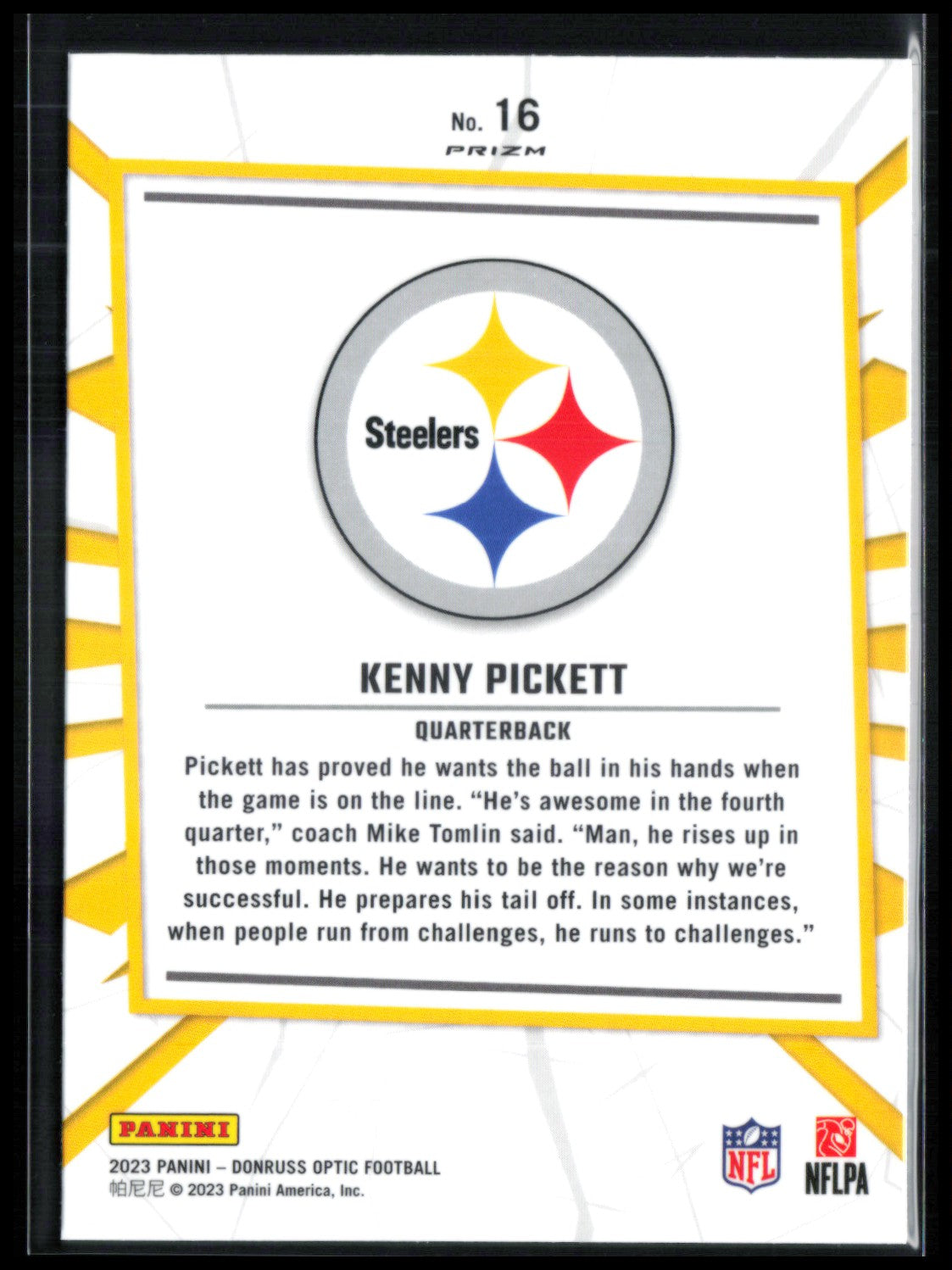 Kenny Pickett My House Holo
