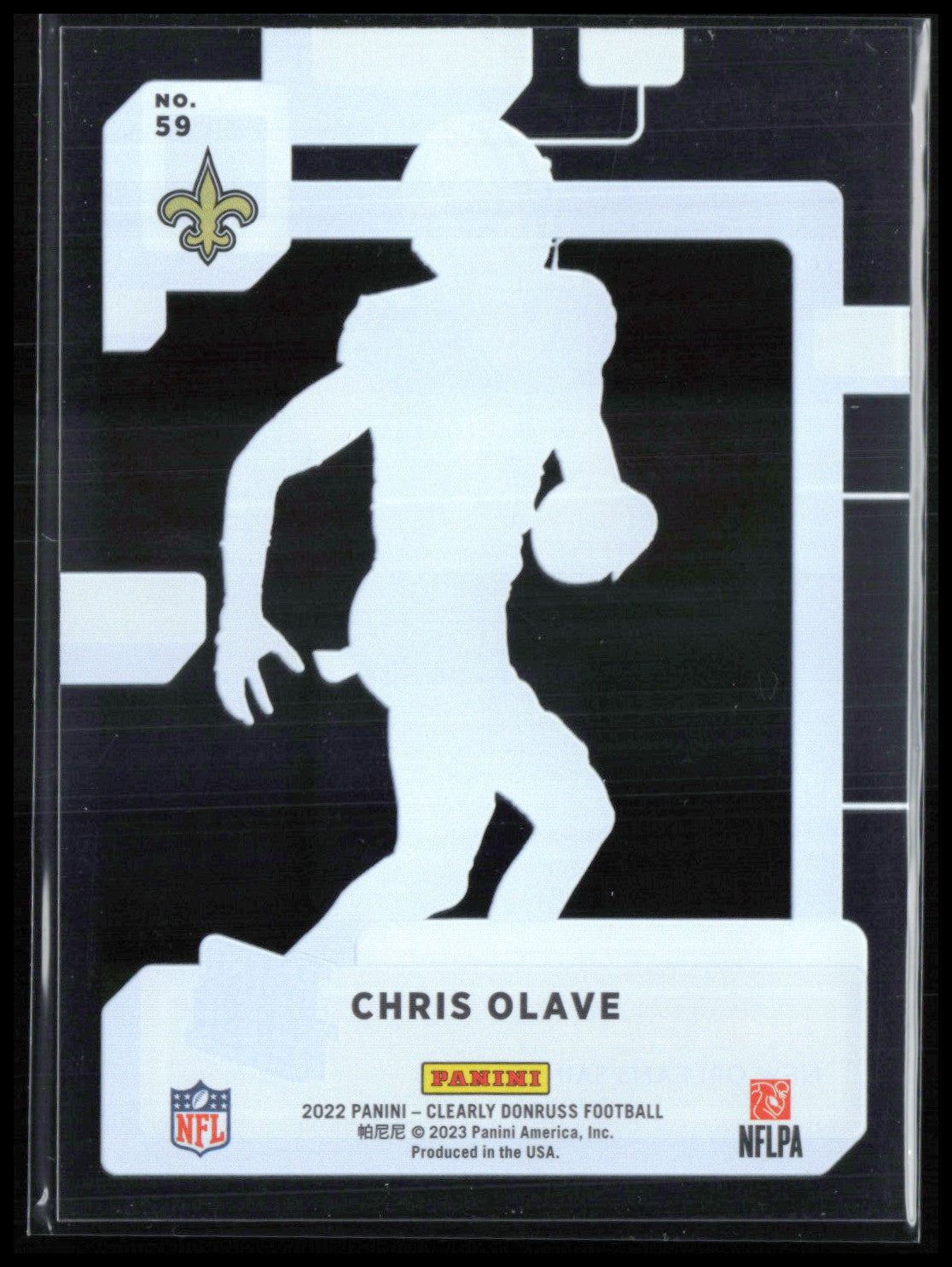 Chris Olave RC Donruss Clearly