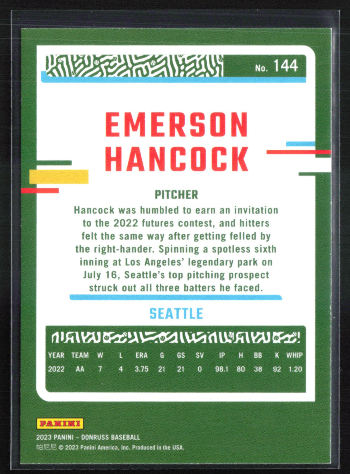 Emerson Hancock Orange Foil