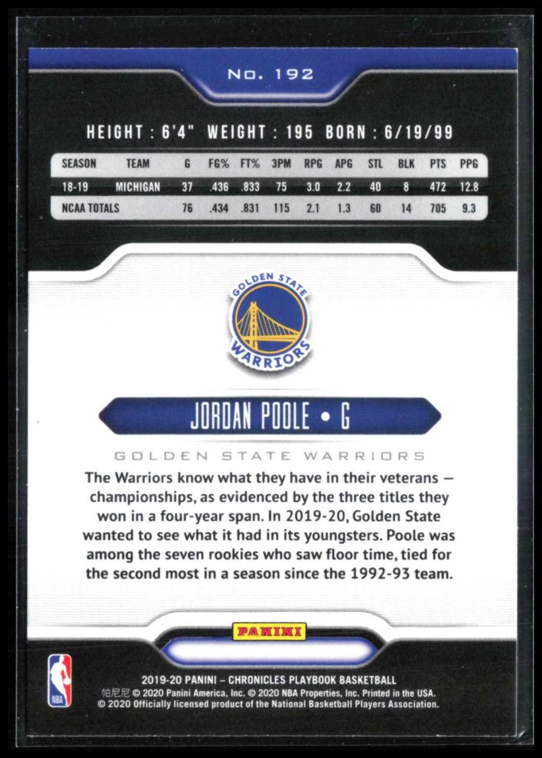 Jordan Poole RC