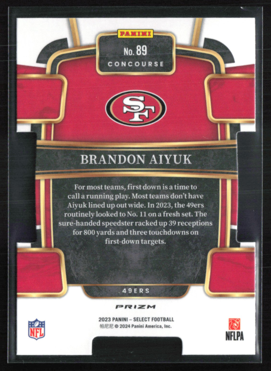 Brandon Aiyuk Black Green Die-Cut