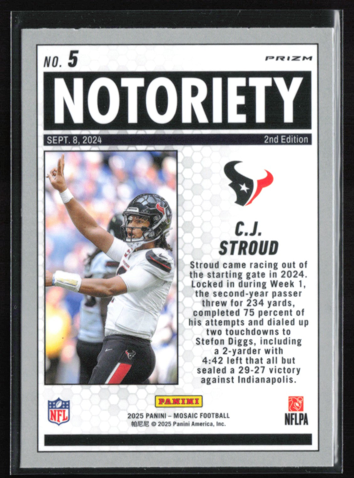 C.J. Stroud Green Mosaic