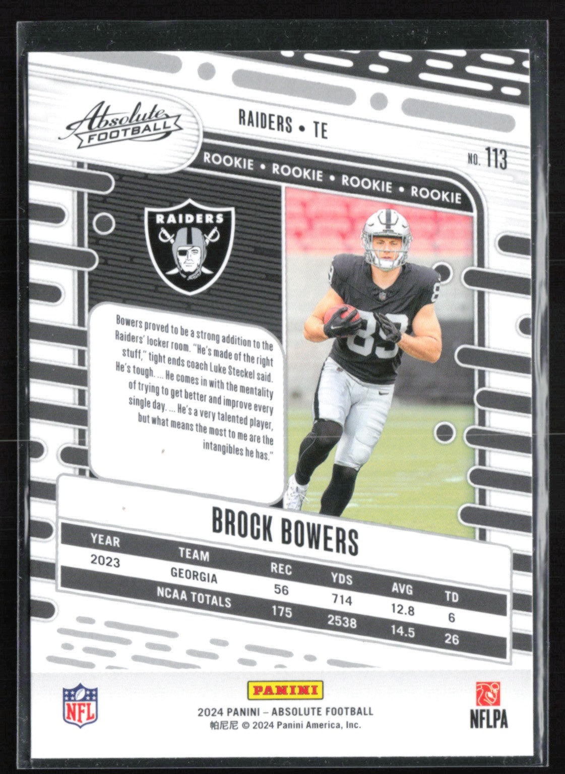Brock Bowers RC