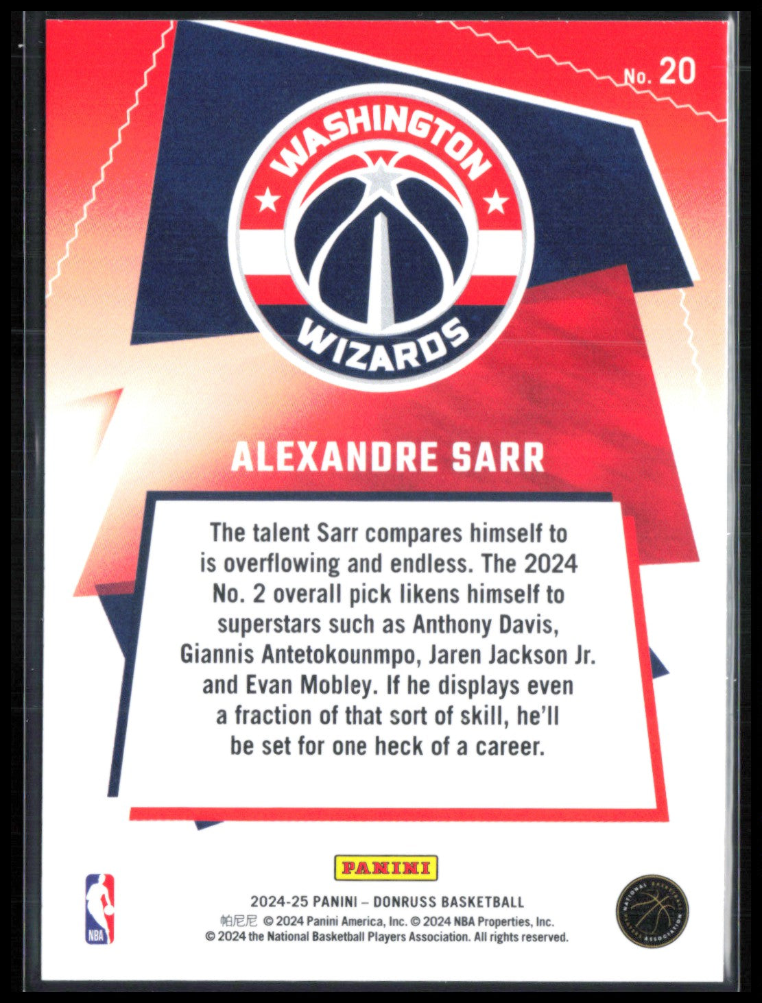 Alexandre Sarr RC