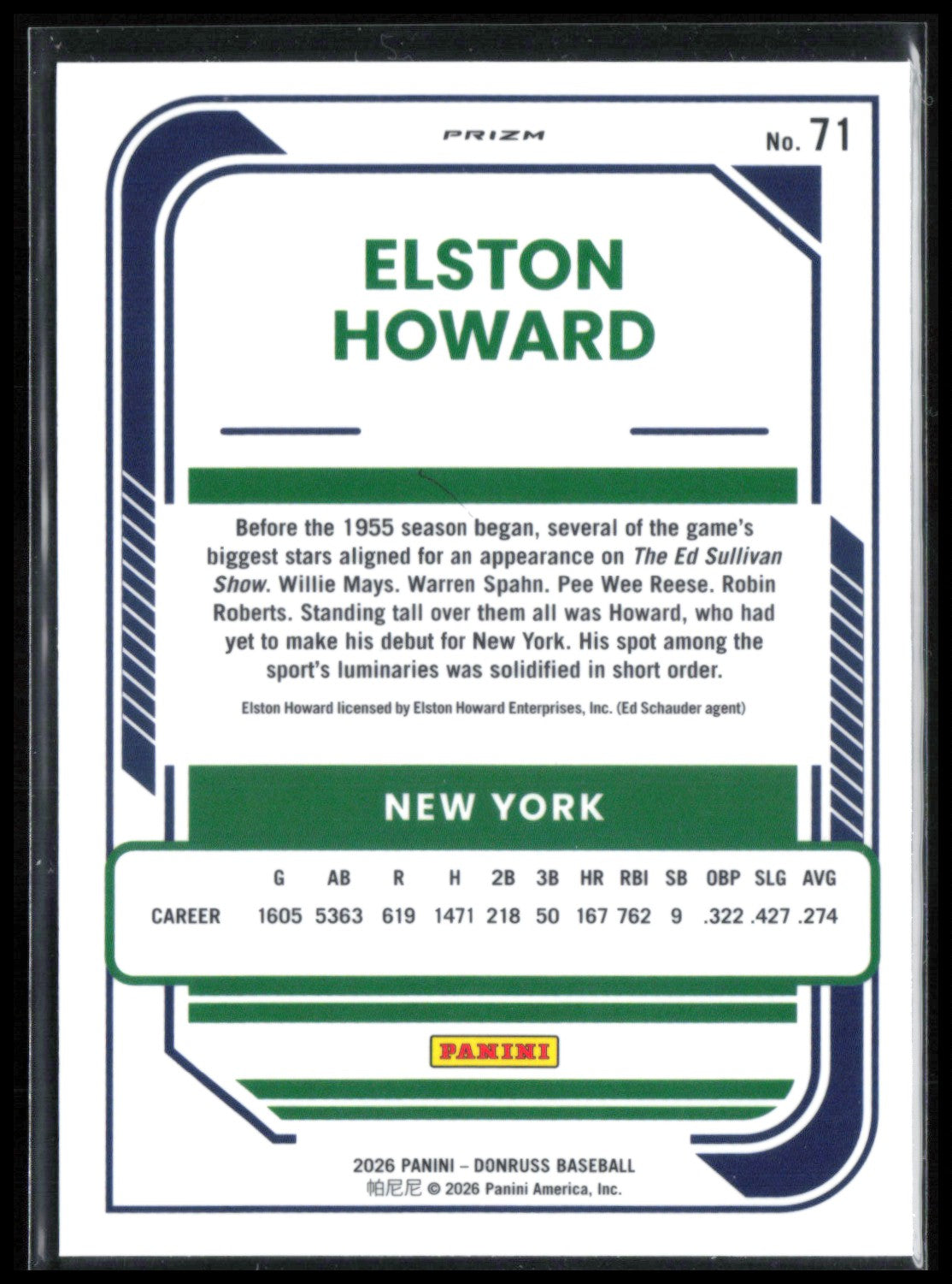 Elston Howard Black Donuts