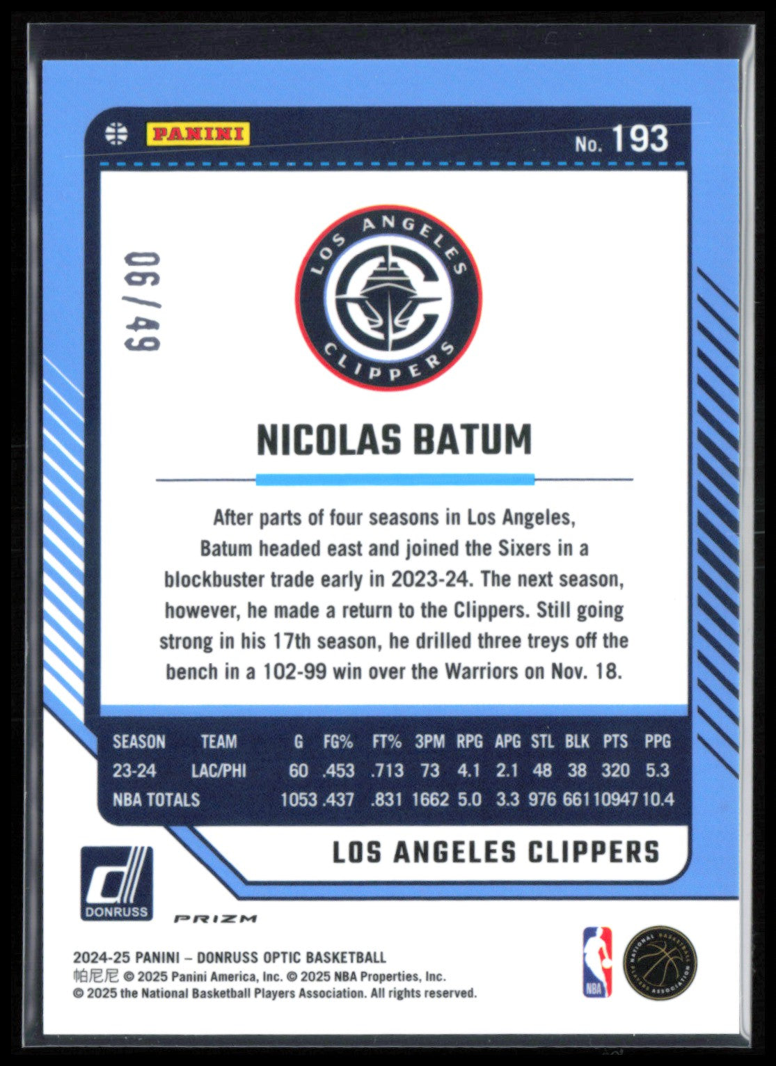 Nicolas Batum Green Velocity /49