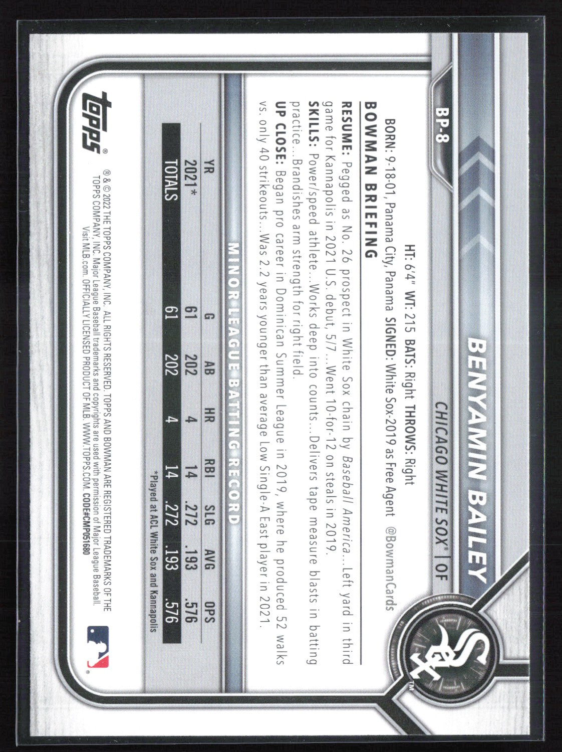 Benyamin Bailey 1st Bowman
