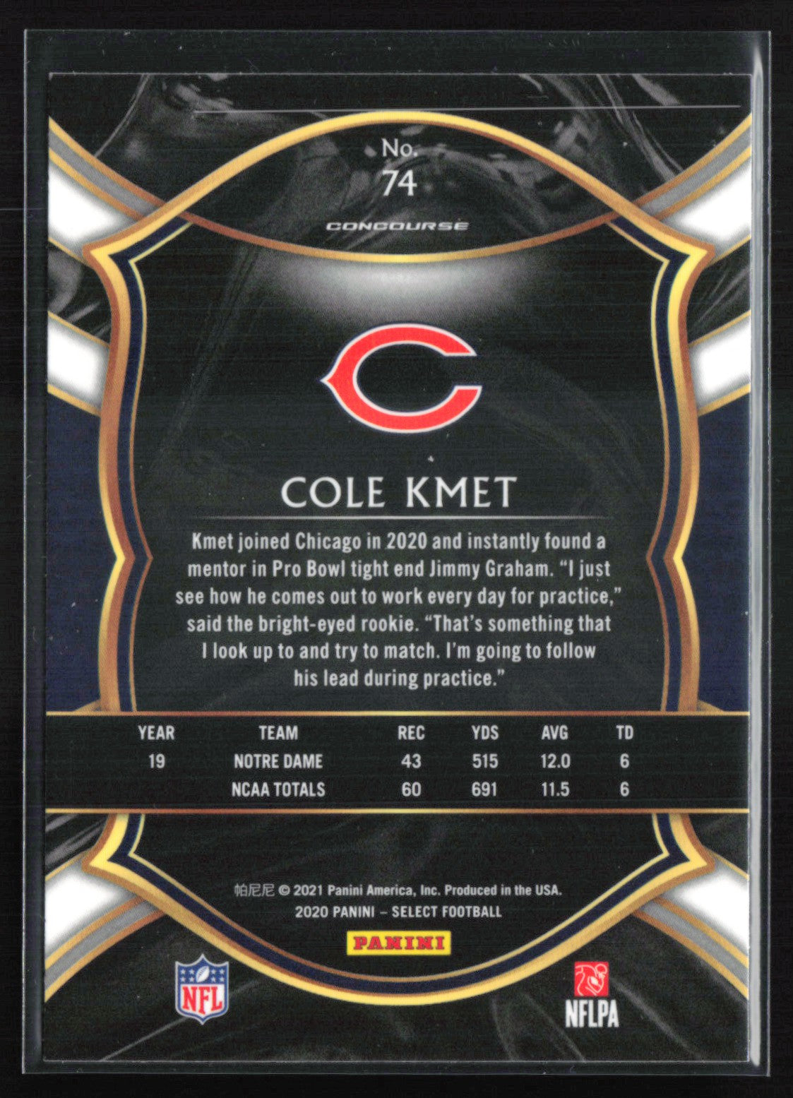 Cole Kmet RC