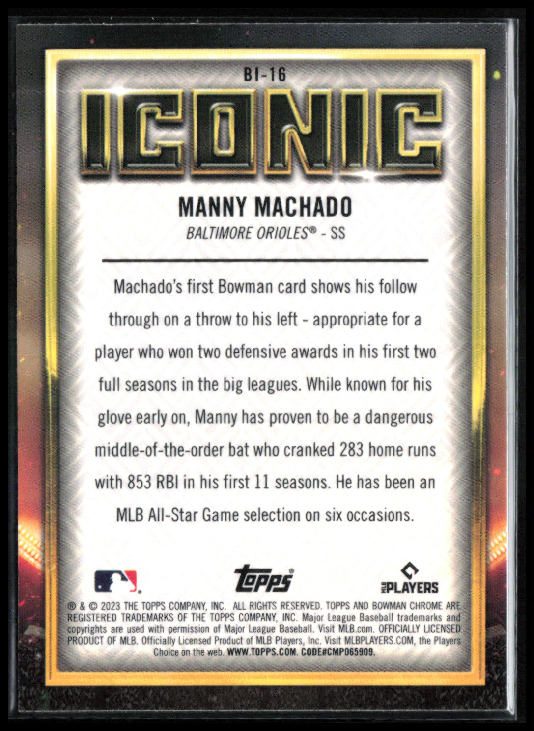 Manny Machado Iconic