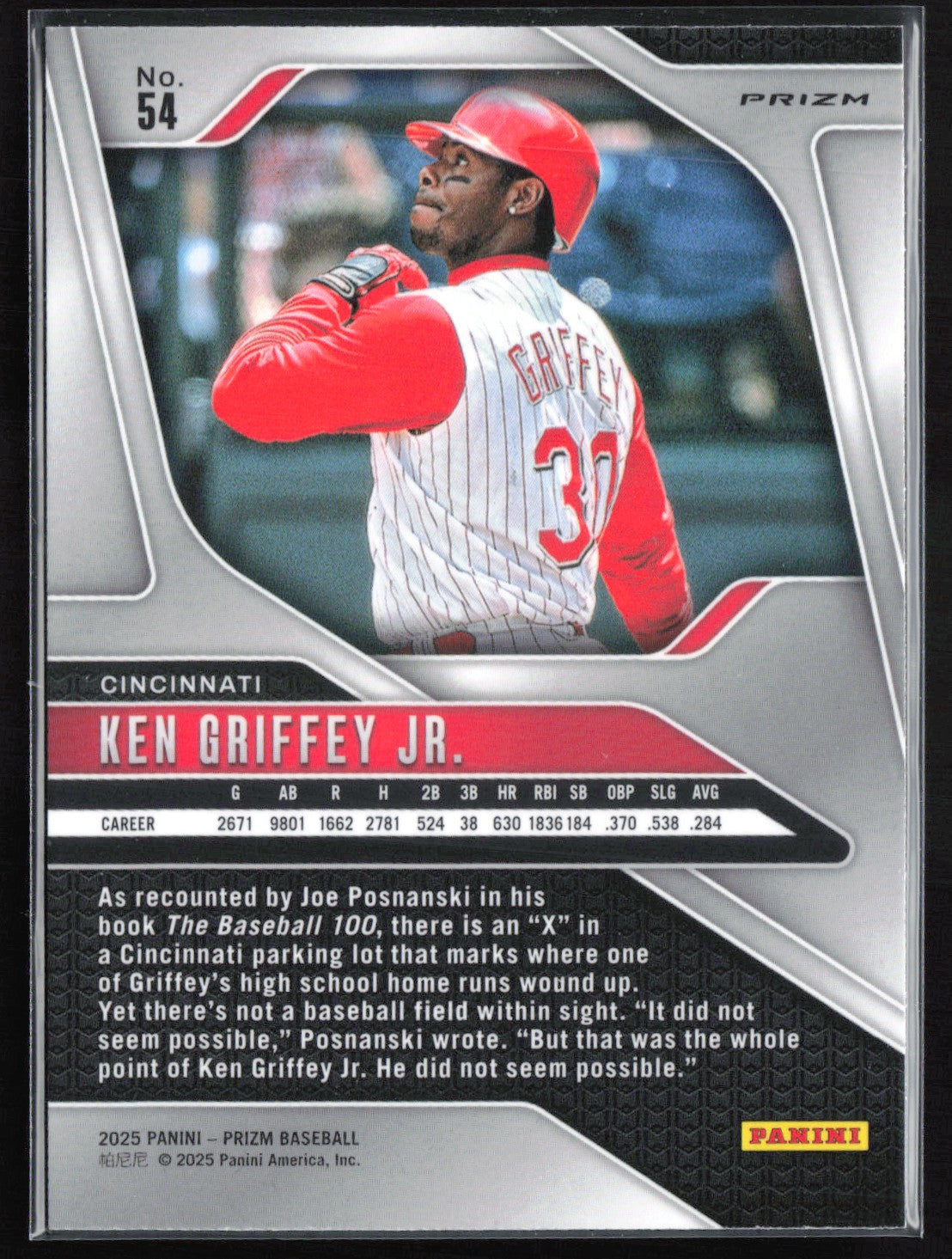 Ken Griffey Jr. Silver Prizm