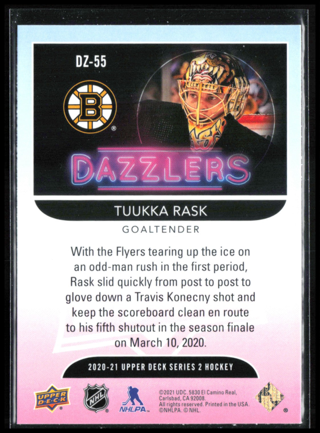 Tuukka Rask Dazzlers Green