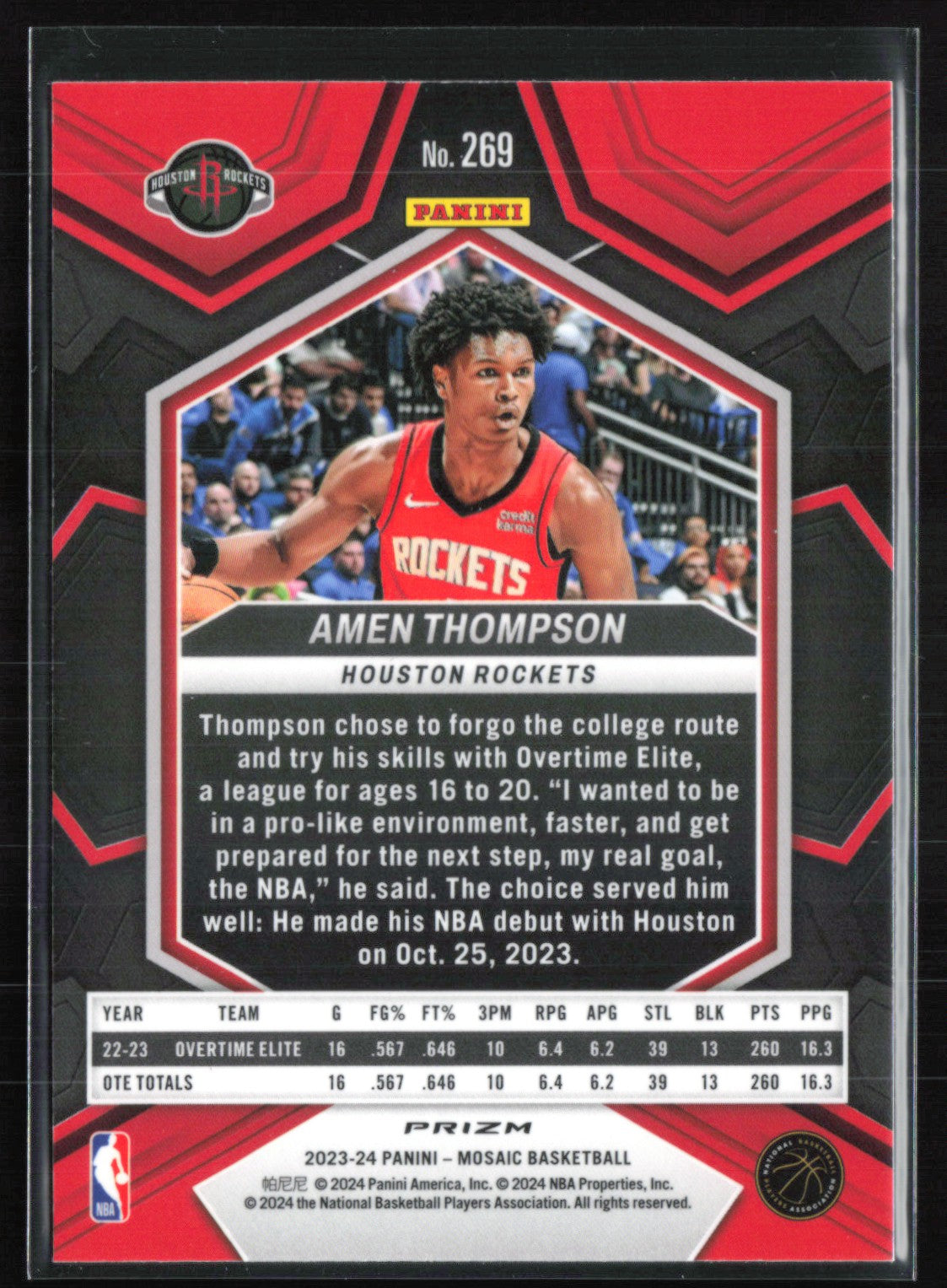 Amen Thompson RC Blue Reactive