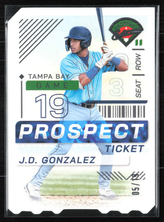 J.D. Gonzalez Prospect /19 Die-Cut