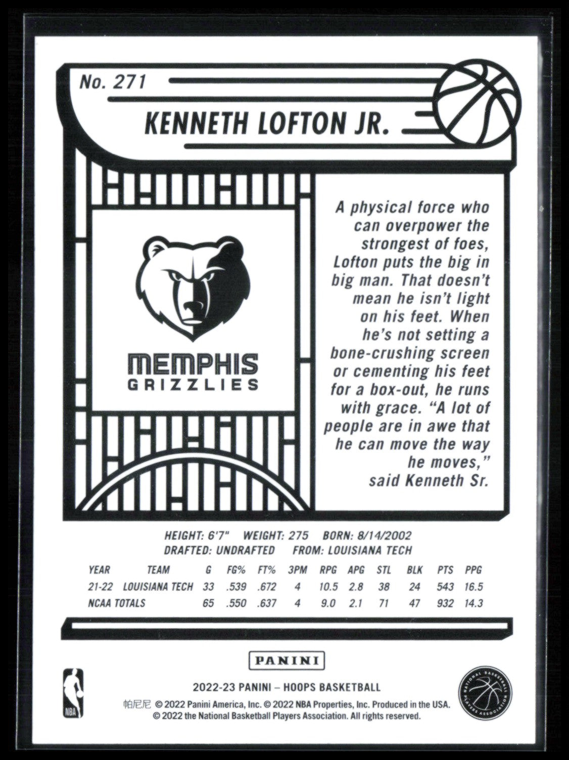Kenneth Lofton Jr. RC