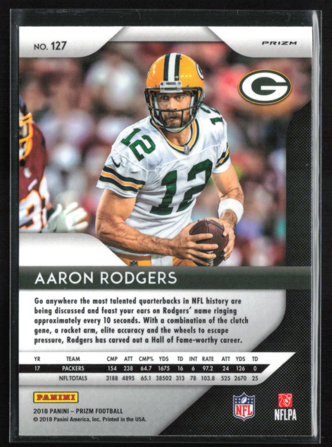 Aaron Rodgers Green Prizm