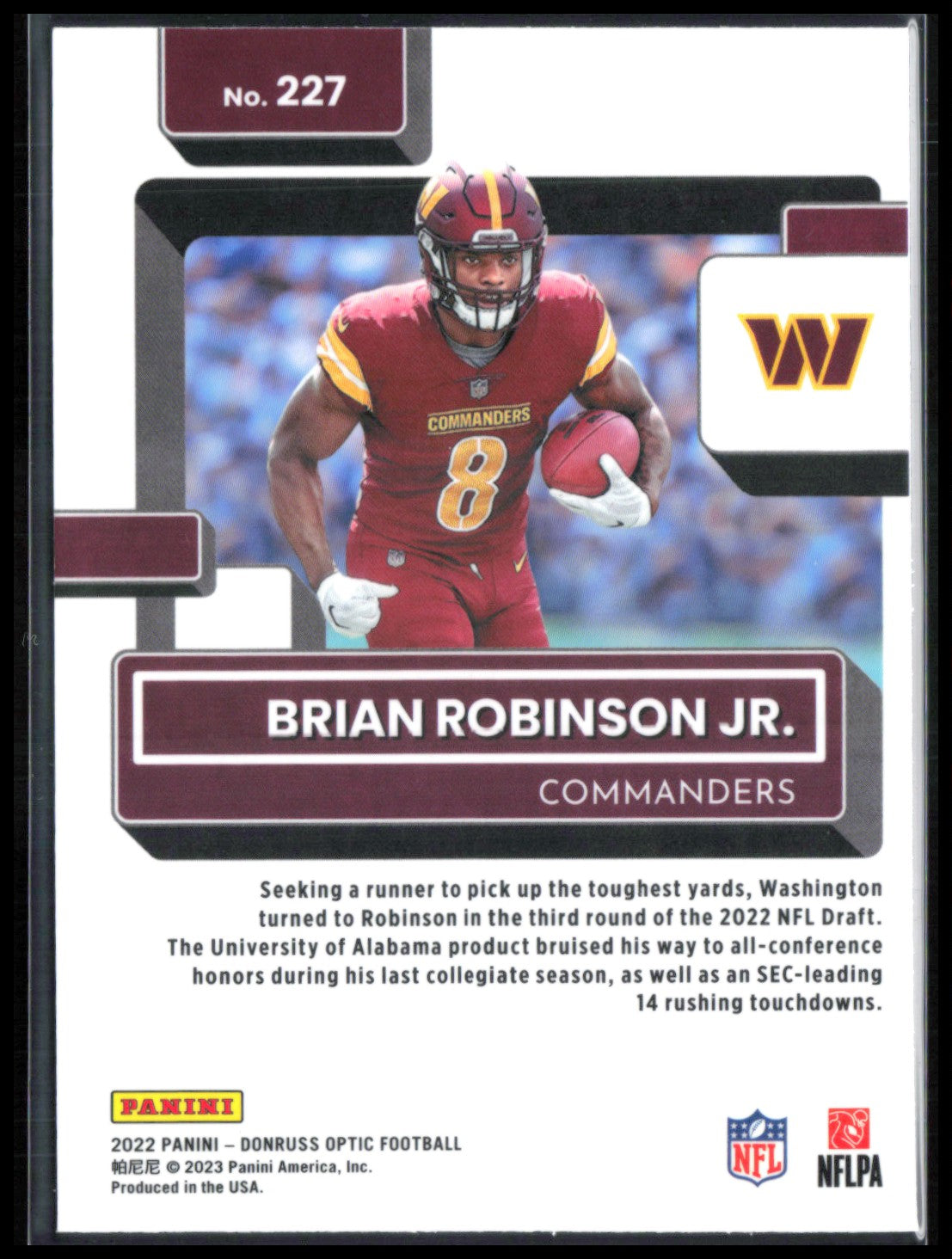 Brian Robinson Jr. RC