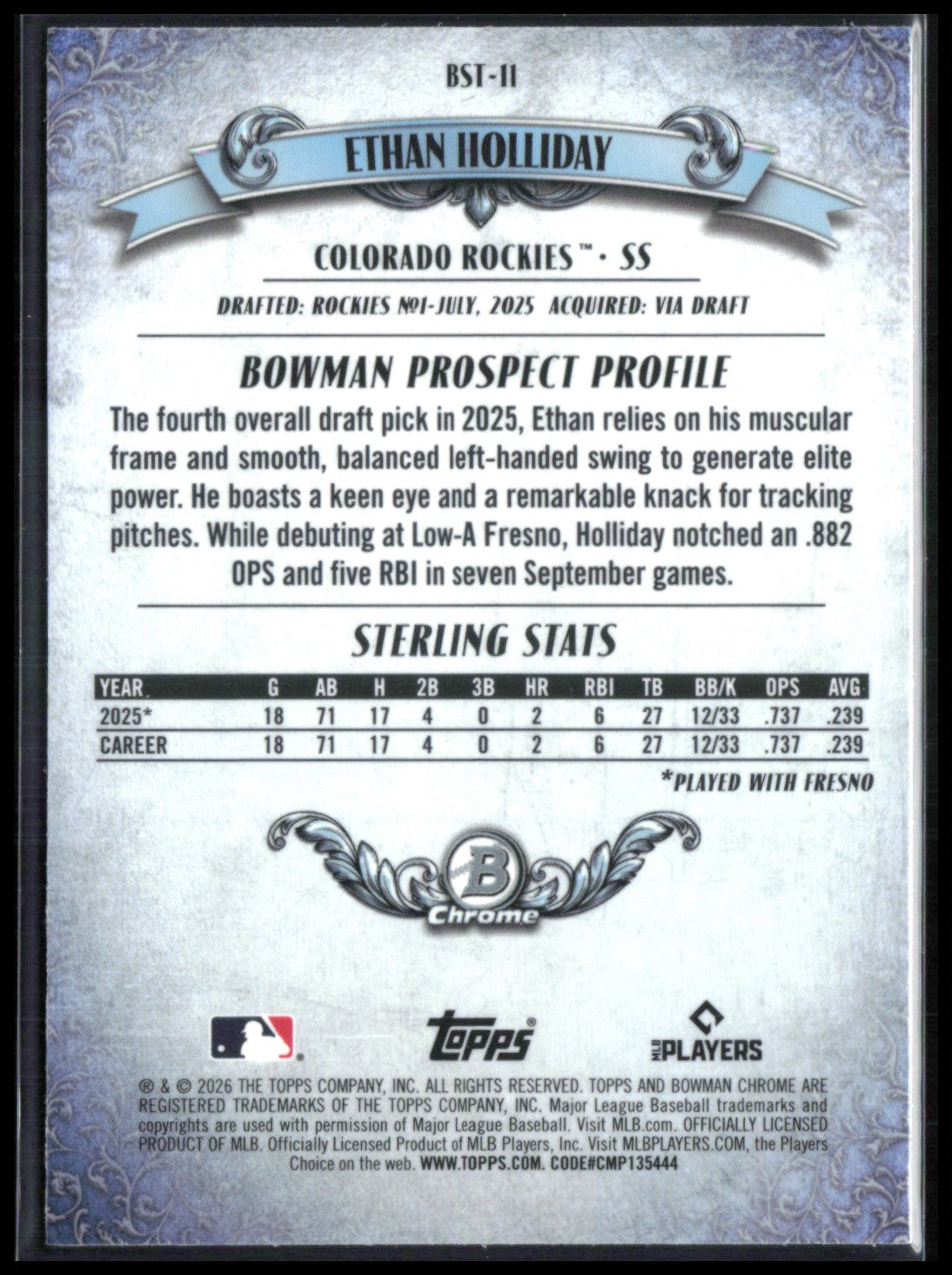 Ethan Holliday Bowman Sterling
