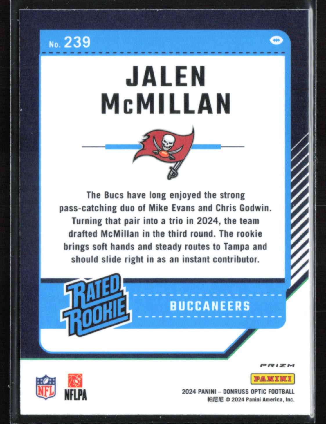 Jalen McMillan RC Blue Hyper