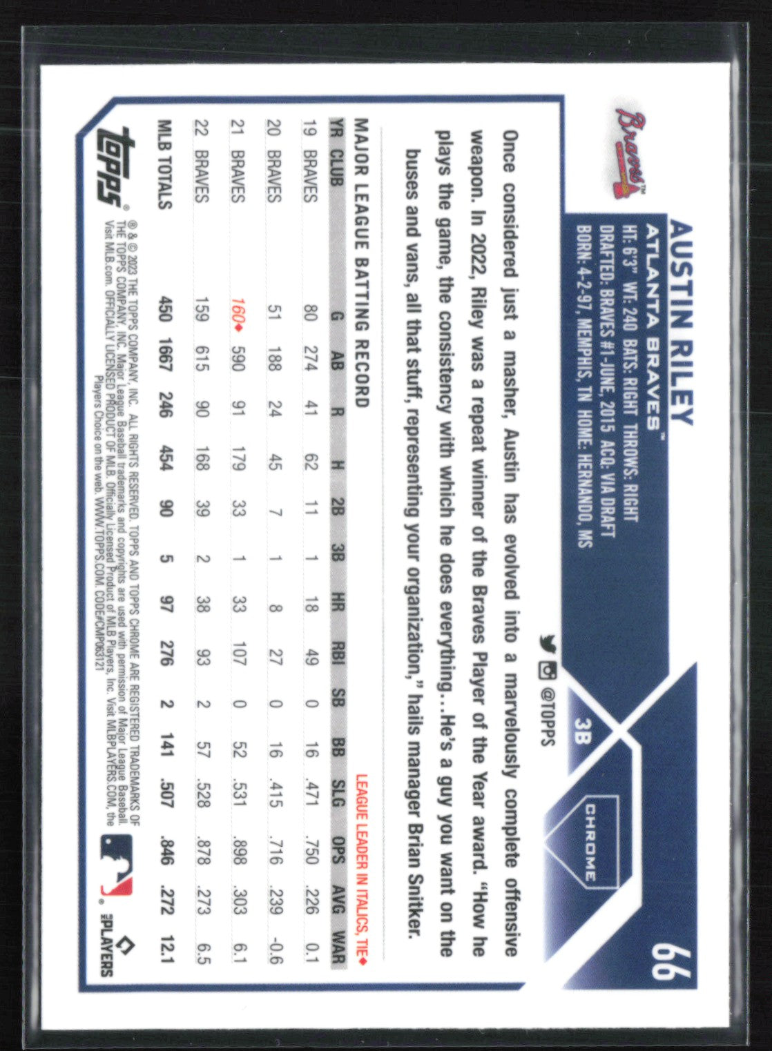 Austin Riley X-Fractor