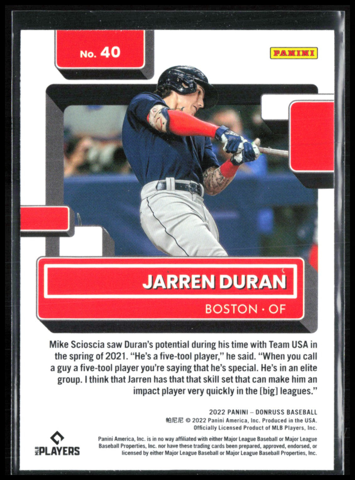 Jarren Duran RC Pink