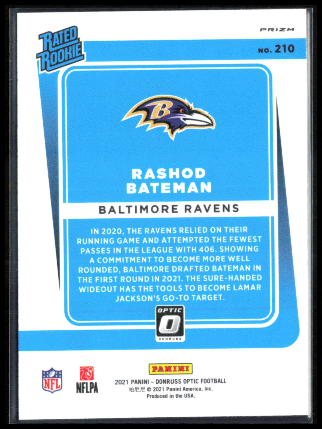 Rashod Bateman RC Holo