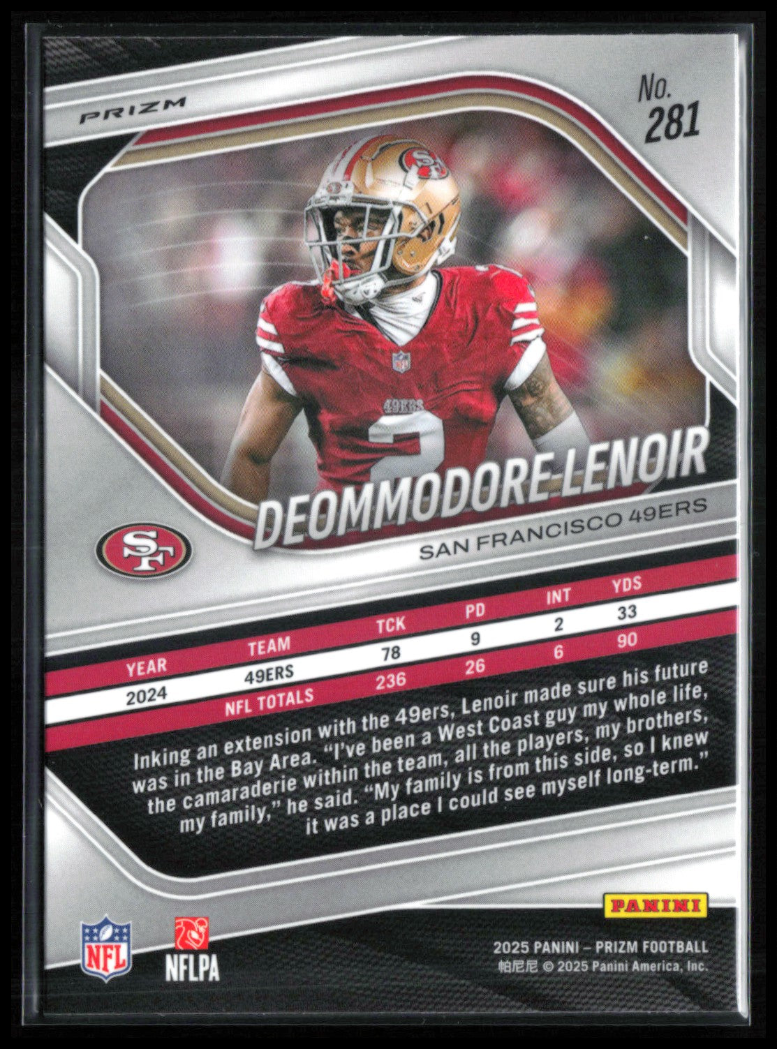 Deommodore Lenoir Retail Red Prizm SSP 2025 Prizm