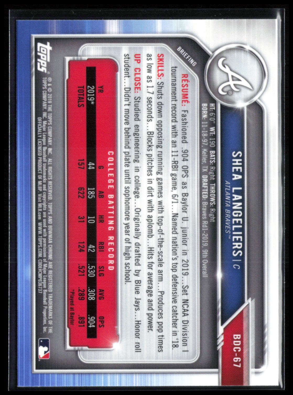 Shea Langeliers 1st Bowman