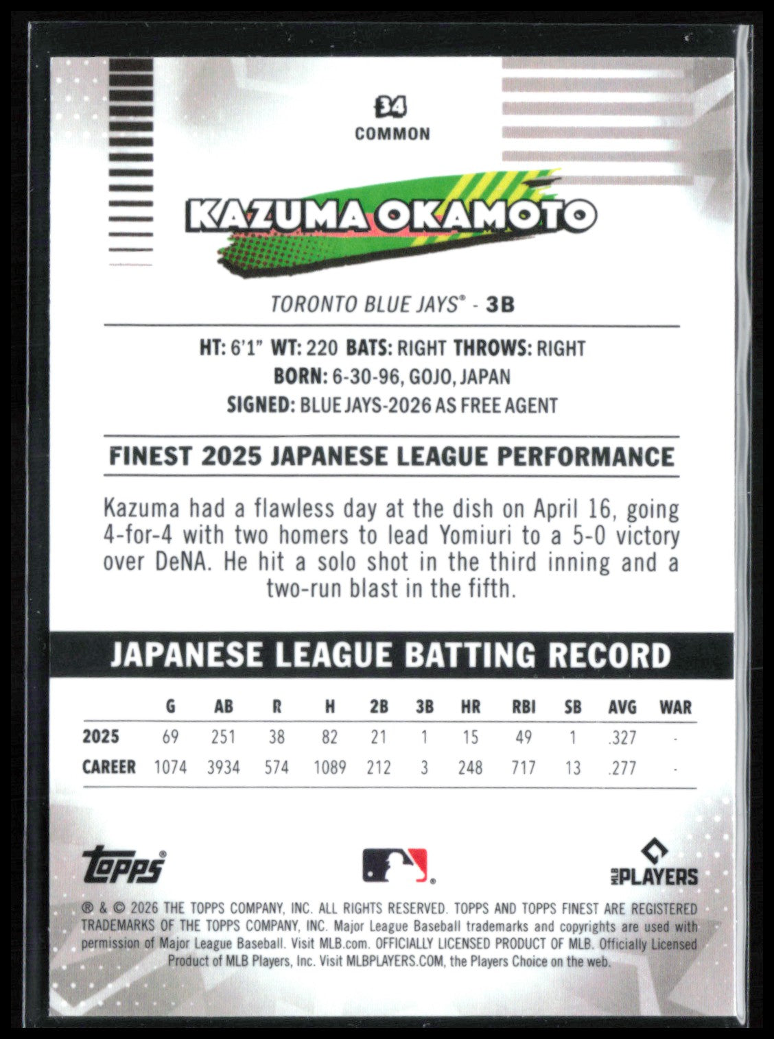 Kazuma Okamoto RC